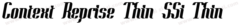 Context Reprise Thin SSi Thin Italic字体转换